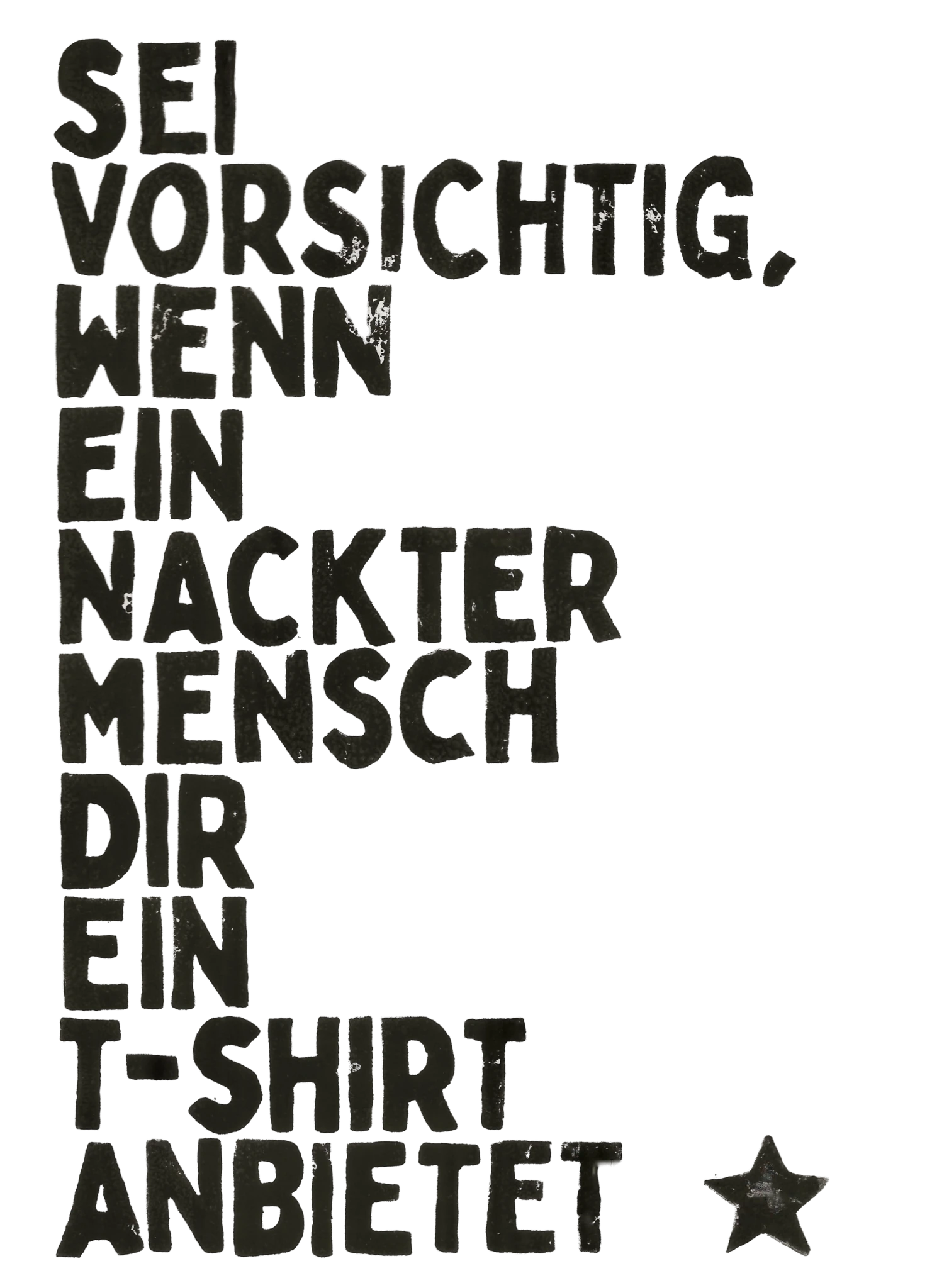 Worte haben Wirkung, Währung aber ist das Sein